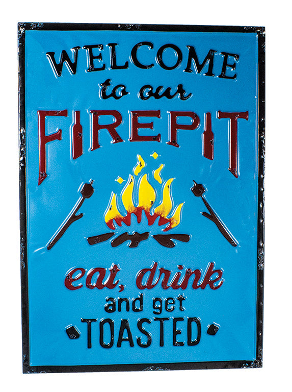 FIRE PIT Ear, Drink & get TOASTED / Blue (UW6191)